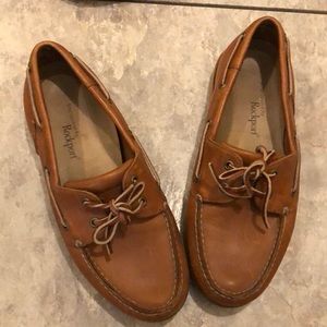 rockport boat shoes/slip ons